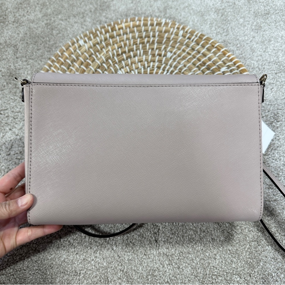 NWT Kate Spade Tilden Place Alek Crossbody Bag Soft Saffiano Leather Plum Dawn - Picture 10 of 16